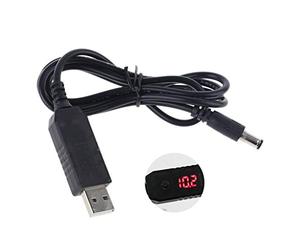 Pnuokn Câble d'alimentation universel pour USB 3.0 vers 5 V-12 V tension réglable 5,5 x 2,1 mm pour routeur WiFi, bande LED, appareil 12 V, câble de données USB, câble de données pour profession