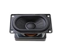 Pnuokn Haut-parleur à bobine dynamique 3" 4 Ohm 12 W - Rectangle, pleine fréquence, HiFi, métal, montage interne, 80 x 45 mm, puissance 12 W, mono, woofer, style minimaliste