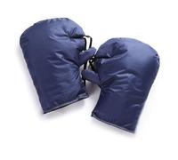 Pnuokn Manchons coupe-vent pour sports de plein air, gants chauffe-mains pour enfants, gants de scooter, essentiels pour temps froid, gants en poils d'agneau doux, bleu marine, 30x20cm/11.81x7.87inch