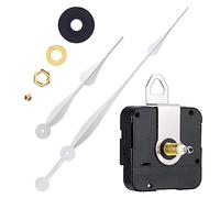 Pnuokn Mécanisme d'horloge murale à quartz - Pièce de réparation avec aiguilles longues - Accessoires de rechange - Pièces de moteur d'horloge à quartz - Mouvement et aiguilles