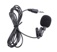 Pnuokn Microphone Lavalier 98 cm Long Mini Microphone Omnidirectionnel 3,5 mm Jack pour Ordinateur Personnel