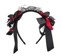 Pnuokn Serre-tête de sorcière avec main pour femme - Pour cosplay, carnaval, fête, prise de photos, nœud décoratif