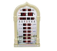 Pnuokn Works Azan Réveil islamique numérique 5 Namaaz Rappel mural Mosquée Horloge
