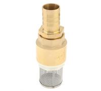 PNXKTXO DN25 Valve à pied en laiton de 2,5 cm, anti-retour pour pompe à eau avec adaptateur de raccords cannelés de 25 mm