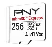 PNY microSD™ Express Carte mémoire microSDXC UHS-I U3 V30 A1 256 Go,jusqu'à 890/750 Mo/s en Lecture/écriture, idéale pour Les appareils compatibles microSD Express comme la Nintendo Switch 2