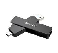 PNY 512GB Duo Link V3 Clé USB 3.2 Gen 2 OTG Type-C & Type-A, Vitesses Lecture/Écriture 1000/800Mo/s, Stockage Mobile Externe Compatible Smartphones/Tablettes/Ordinateurs