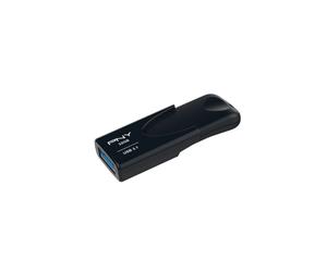 PNY Attache 4 32Go USB 3.2 Gen 1 Type-A, Noir, Vitesse Lecture 80Mo/s, Ecriture 20Mo/s, Dimensions 53.8x19.5x9.5mm, Temp. 0-60°C