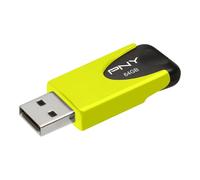 PNY Attaché Clé USB 2.0 4 Go Couleurs fluo assorties 64 Go