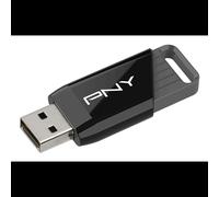 PNY Attaché X 64Go USB 3.2 Gen 1 Type-A, Vitesse Lecture 130Mo/s, Format Slide, Compatible Windows, Température Opération 0-70°C