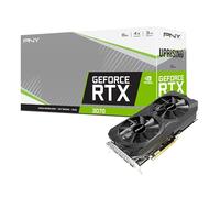 PNY Carte Graphique GeForce RTX 3070 8GB Uprising Dual Fan LHR Noir