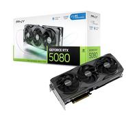 PNY Carte graphique GeForce RTX 5080 16 Go OC GDDR7 PCIe 5.0 3 ventilateurs DLSS 4
