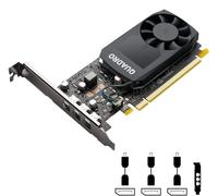 PNY Carte graphique Nvidia Quadro P400 2 Go GDDR5 Single Slot - 256 cœurs CUDA, 64 bits, 3 ports Mini DisplayPort 1.4, 30 W, PCI Express 3.0 x16 avec support haut et bas profil (boîte unie)