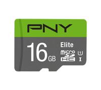 PNY Carte Mémoire MicroSD 100 Mb/s Elite Performance Class 10 16GB Gris