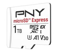 PNY Carte Mémoire microSD Express microSDXC UHS-I U3 V30 A1 1TB, jusqu'à 890/850 Mo/s en Lecture/Écriture, Compatible avec Nintendo Switch 2, PCIe Gen 3x1, Idéale pour Appareils microSD Express