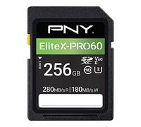 PNY Carte Mémoire SDXC 256 Go EliteX-PRO60 Classe 10 U3 V60 UHS-II