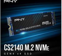 PNY CS2140 SSD 1TB M.2 NVMe PCIe Gen4 Black - Disque dur interne