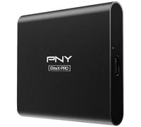 PNY CS2260 EliteX-Pro USB 3.2 Gen 2x2 External Portable SSD 1TB, Vitesse de Lecture jusqu'à 1,500 MB/s, Vitesse d'écriture 1,400 MB/s Noir