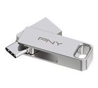 Clé USB 3.2 - PNY - DUO LINK - Type-C/Type-A - 256 Go - Jusqu'à 200 Mo/s