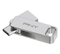 PNY DUO LINK lecteur USB flash 128 Go USB Type-A / USB Type-C 3.2 Gen 1 (3.1 Gen 1) Acier inoxydable