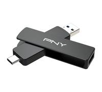 PNY DUO LINK V3 lecteur USB flash 512 Go USB Type-A / USB Type-C 3.2 Gen 1 (3.1 Gen 1) Noir