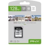 PNY Carte mémoire SD Elite 128 Go SDXC Class 10 UHS‑I U1 100 Mo/s