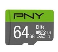 PNY Elite - Carte mémoire flash - 64 Go - UHS-I U1 / Class10 - microSDXC UHS-I G