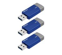 PNY Elite Edge Lot de 3 clés USB 3.0 Bleu 32 Go