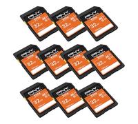 PNY Elite Lot de 10 mémoires Flash SDHC Classe 10 U1 V10 32 Go Lecture jusqu'à 100 Mo/s, UHS-I, Photo HD, vidéos HD, pour appareils Photo extérieurs, appareils Photo Reflex numériques, Utilisation