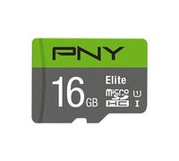 PNY Elite microSDHC 16GB UHS-I Classe 10 U1 - Carte mémoire Flash 16 Go - Code P-SDU16GU185GW-GE