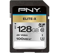 PNY Elite-X SDXC Card 128GB Class 10 UHS-I U3 100MB/s