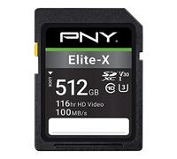 PNY Elite-x Sdxc Card 512GB Class 10 UHS-I U3 100MB/S
