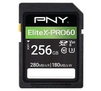 PNY EliteX-PRO60 - Carte mémoire flash - 256 Go - Video Class V60 / UHS-II U3 / Class10 - microSDXC UHS-II