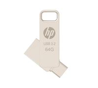HP Clé USB x206c 64 Go OTG 3.2 Type-C/Type-A Métal – Lecture jusqu'à 120MB/s
