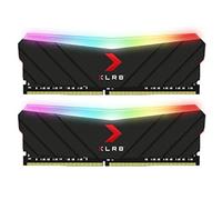 PNY Kit de Modules Mémoire RAM pour Ordinateur de Bureau 32GB (2x16GB) XLR8 Gaming Epic-X RGB DDR4 3600MHz - (MD32GK2D4360018XRGB) Noir