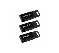 PNY Pack de 3 Clés USB 3.2 Elite™ Type-C® 128 Go - Jusqu'à 120 Mo/s en Lecture et Jusqu'à 10 Fois Plus Rapide en Écriture Que l'USB 2.0, Connecteur Type-C, Design fiable, Durable et Portable