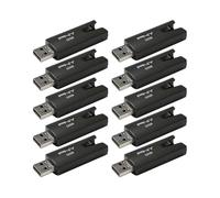 PNY Lot de 10 clés USB 2.0 32 Go | Durable, léger, fiable, collier coulissant, stockage et transfert, protège les données importantes pour la maison et l'école