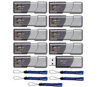 PNY Lot de 10 clés USB 3.0 Elite Turbo Attache 3 avec 5 cordons tout sauf Stromboli (P-FD128TBOP-GE) 128 Go