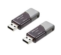 PNY Lot de 2 clés USB 3.2 Elite Turbo Attaché 3 64 Go