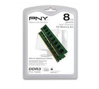 PNY MD8192KD3-1333-NHS-V2 8Go DDR3 1333MHz Module de mémoire - Modules de mémoire (8 Go, 2 x 4 Go, DDR3, 1333 MHz)