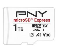PNY Carte Mémoire microSD Express microSDXC UHS-I U3 V30 A1 1TB, jusqu'à 890/850 Mo/s en Lecture/Écriture, Compatible avec Nintendo Switch 2, PCIe Gen 3x1, Idéale pour Appareils microSD Express