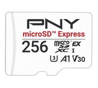 PNY microSD™ Express Carte mémoire microSDXC UHS-I U3 V30 A1 256 Go,jusqu'à 890/750 Mo/s en Lecture/écriture, idéale pour Les appareils compatibles microSD Express comme la Nintendo Switch 2