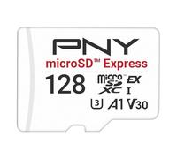 PNY microSD™ Express Carte mémoire microSDXC UHS-I U3 V30 A1 128 Go, jusqu'à 890/550 Mo/s en Lecture/écriture, idéale pour Les appareils compatibles microSD Express comme la Nintendo Switch 2