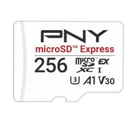 PNY microSD™ Express Carte mémoire microSDXC UHS-I U3 V30 A1 256 Go,jusqu'à 890/750 Mo/s en Lecture/écriture, idéale pour Les appareils compatibles microSD Express comme la Nintendo Switch 2