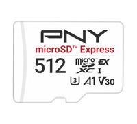 PNY microSD™ Express Carte mémoire microSDXC UHS-I U3 V30 A1 512 Go,jusqu'à 890/810 Mo/s en Lecture/écriture, idéale pour Les appareils compatibles microSD Express comme la Nintendo Switch 2