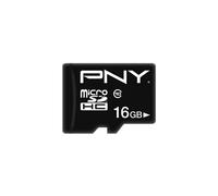 PNY MicroSDHC 16Go Classe 10 Performance Plus, 12x15x1mm, noir - Référence P-SDU16G10PPL-GE