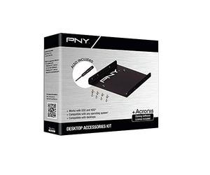 PNY P-72002535-M-KIT Kit de Mise à Niveau pour Ordinateur de Bureau 2,5" SATA III Noir