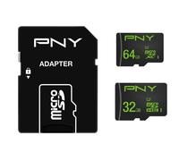 PNY Pack Jumeau 32GB + 64GB Haute Performance Micro SDXC 100 Mb/s Classe 10