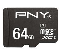 PNY Performance 2015 - Carte mémoire flash (adaptateur microSDXC vers SD inclus(e)) - 64 Go - UHS Class 1 / Class10 - microSDXC UHS-I