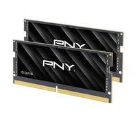 PNY Performance 64GB (2x32GB) DDR5 DRAM 5600MHz (PC5-44800) - CL46-46-46-90 (Compatible avec 5200MHz, 4800MHz), 1.1V, 262-Pin Non-ECC - Kit de mémoire pour Ordinateur Portable/Ordinateur Portable