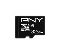 PNY Performance Plus Carte Mémoire microSDHC 32 Go, Classe 10 + Adaptateur SD